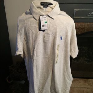 NWT US Polo Grey Short Sleeve Polo, Large